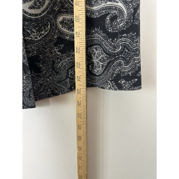 Talbots Midi Skirt Black Women Petite Classic Career Office Wool Size 12P - Picture 6 of 9